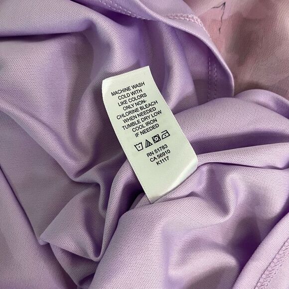 Maurices Lavender Floral Print Keyhole Tank Dress Size S - Picture 4 of 10